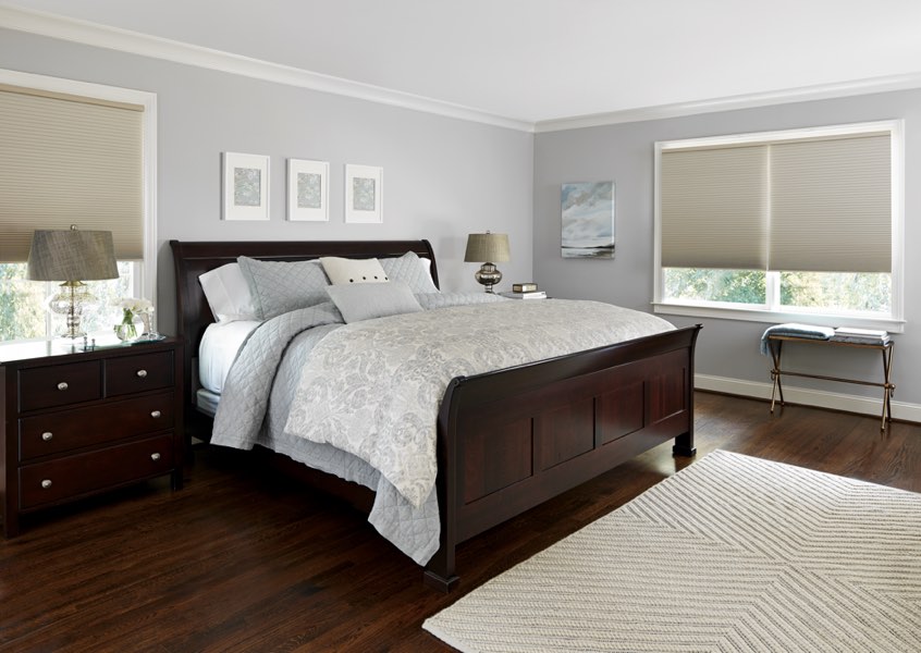 Boston blackout shades bedroom